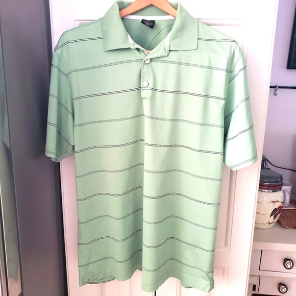 Nike Golf Striped Polo Shirt - Picture 1 of 8